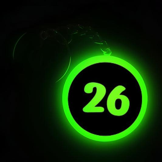 "26" Logo I Glow In Dark I Numbers.1