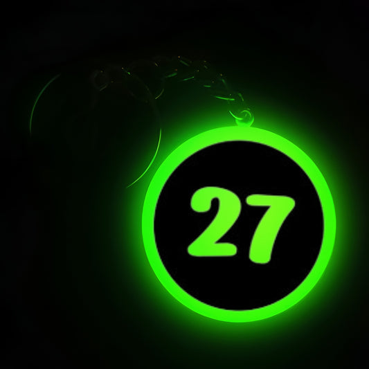 "27" Logo I Glow In Dark I Numbers.1