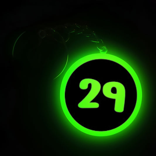 "29" Logo I Glow In Dark I Numbers.1