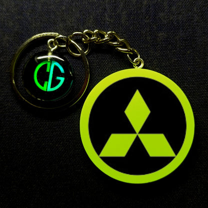 Glowing Mitsubishi I Glow In Dark I Car Logo.1