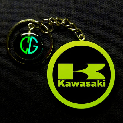 Glowing Kawasaki Logo I Glow In Dark I Bike.1