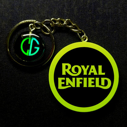 Glowing Royal Enfield Logo I Glow In Dark I Bike.1
