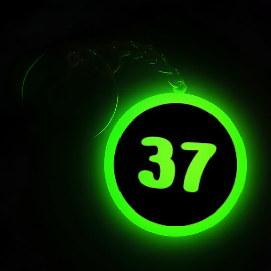 "37" Logo I Glow In Dark I Numbers.2