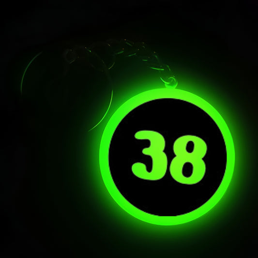 "38" Logo I Glow In Dark I Numbers.2
