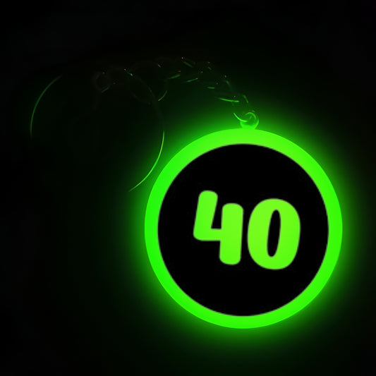"40" Logo I Glow In Dark I Numbers.2