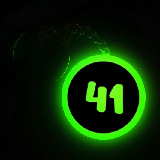 "41" Logo I Glow In Dark I Numbers.2
