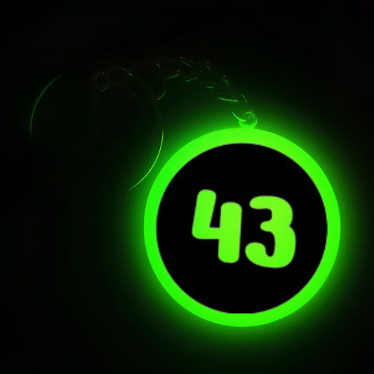 "43" Logo I Glow In Dark I Numbers.2