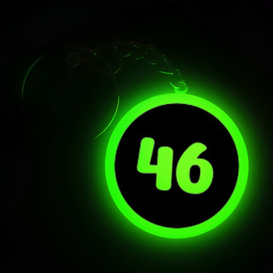 "46" Logo I Glow In Dark I Numbers.2