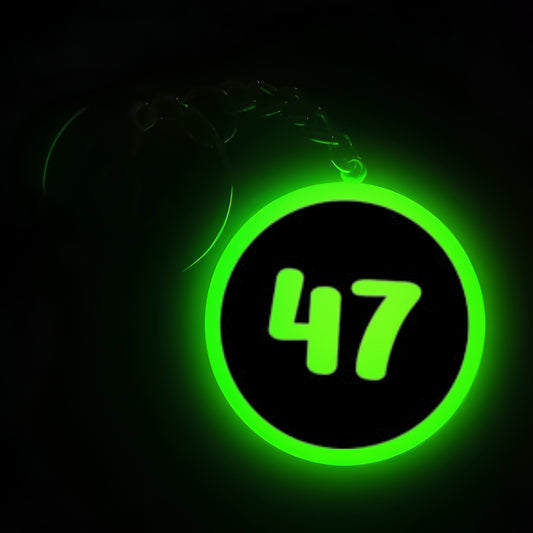 "47" Logo I Glow In Dark I Numbers.2